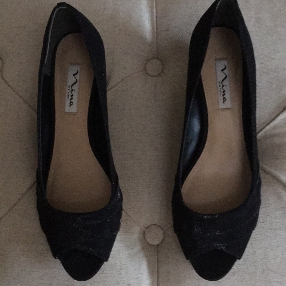 Nina Rowan Black Luna Shoe
